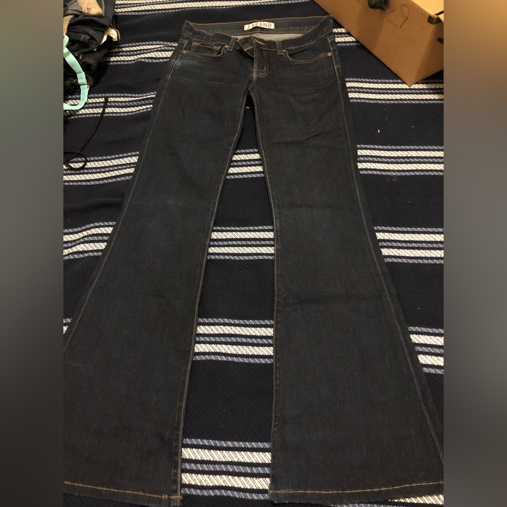 Low rise flare jeans